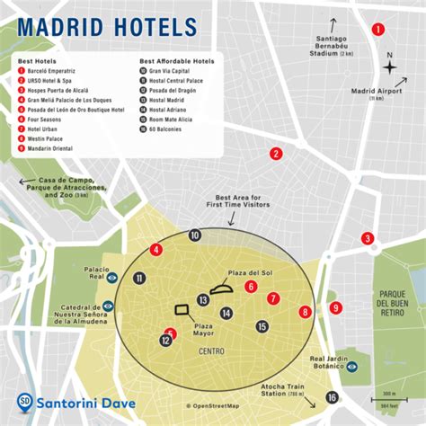 madrid map hotels